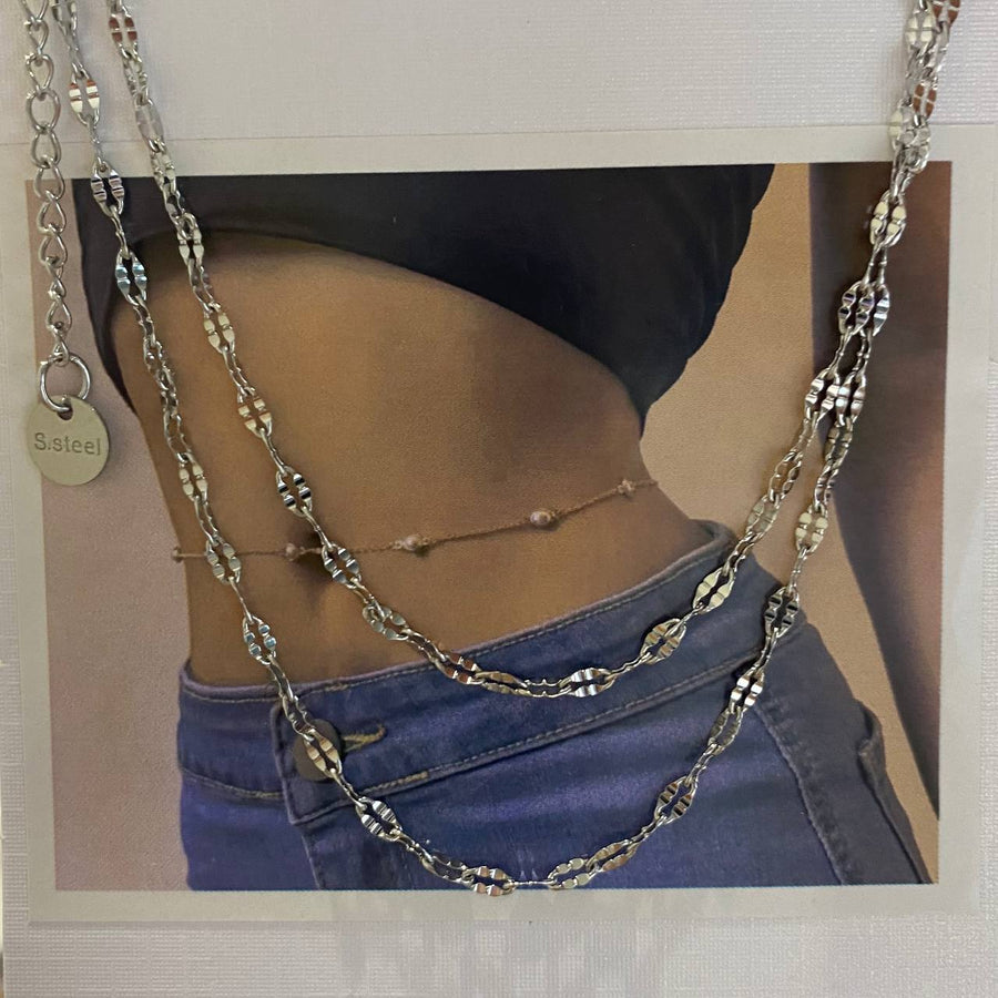 Body Chain simply oro/argento