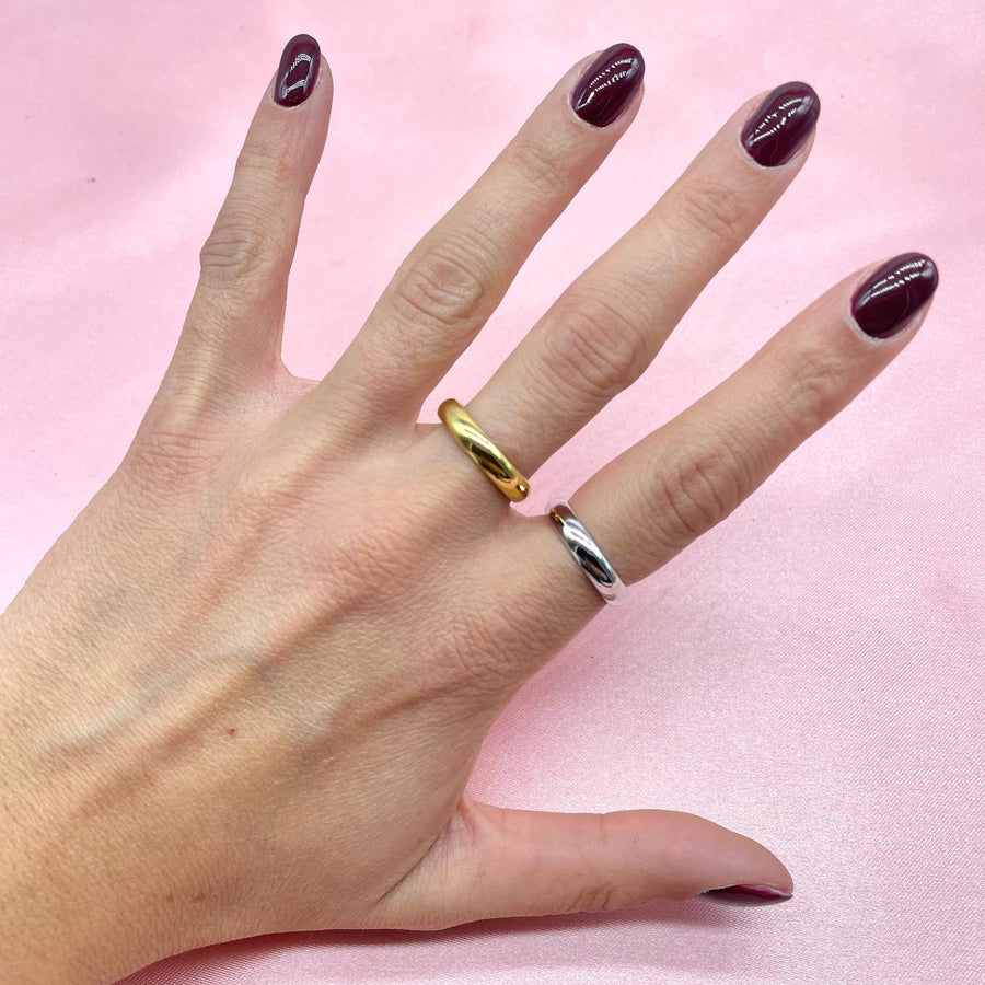 Anello regolabile fede liscia