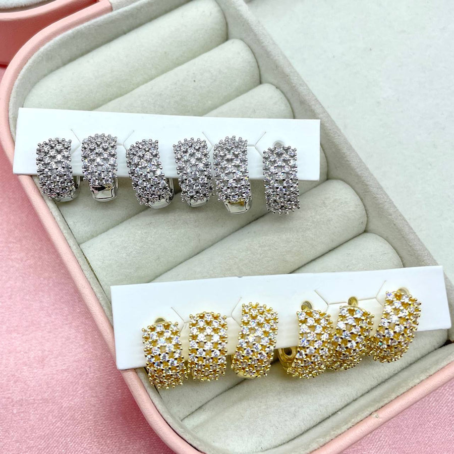 Set 6 orecchini circle multibrill