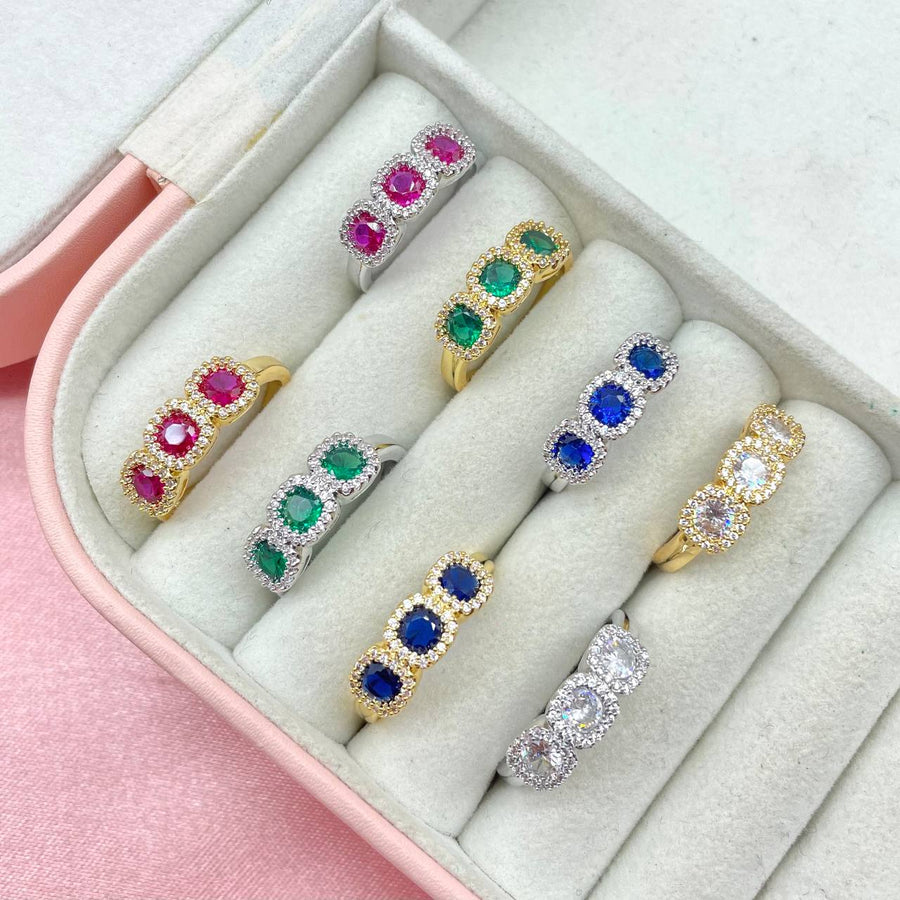 Anello regolabile triple colour