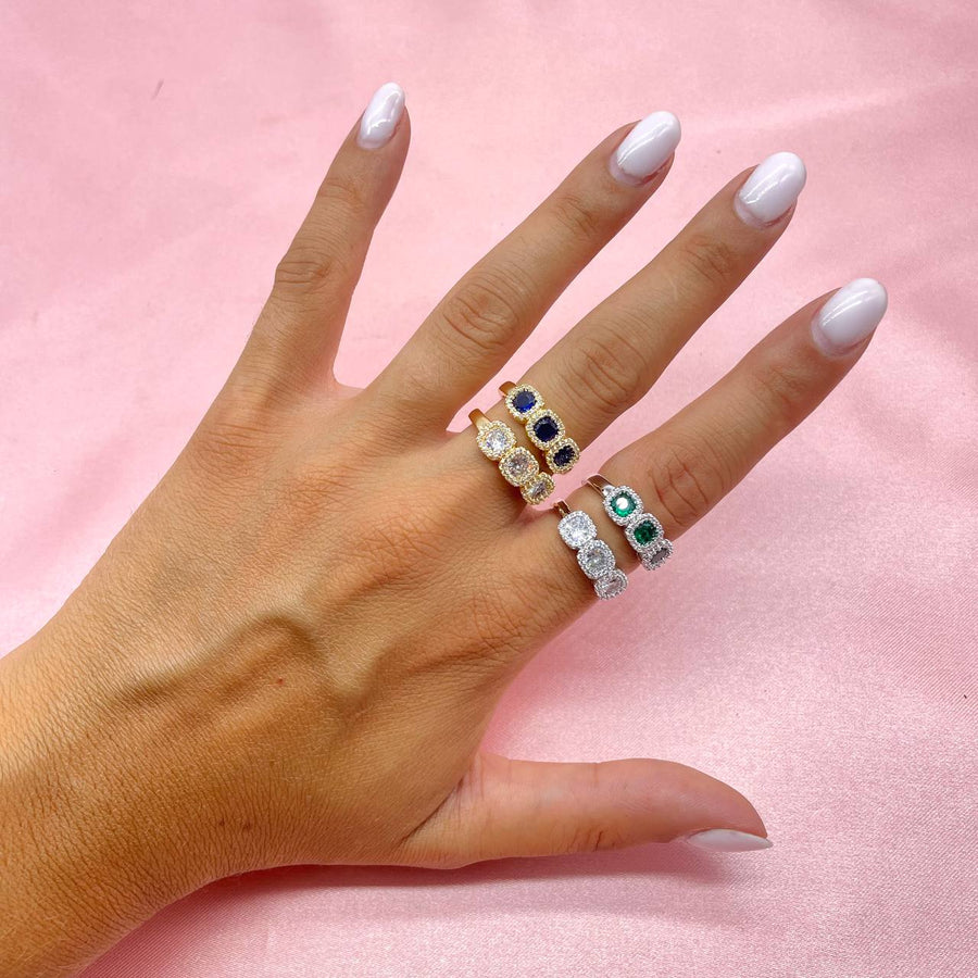 Anello regolabile triple colour