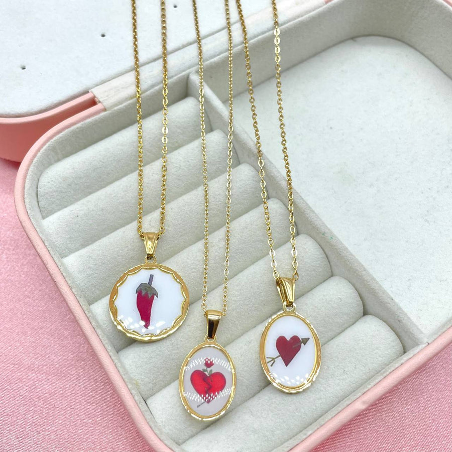 Collana red love