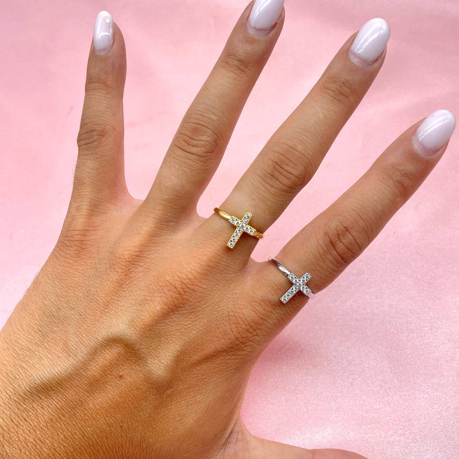 Anello regolabile croce bril