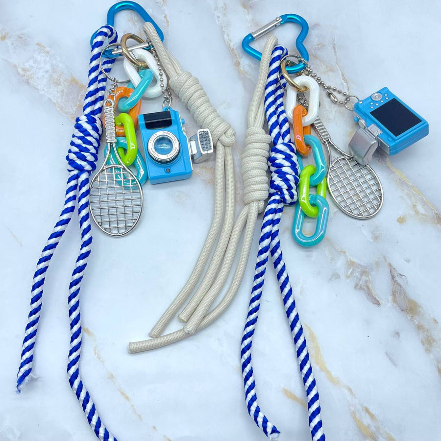 Portachiavi charms blu
