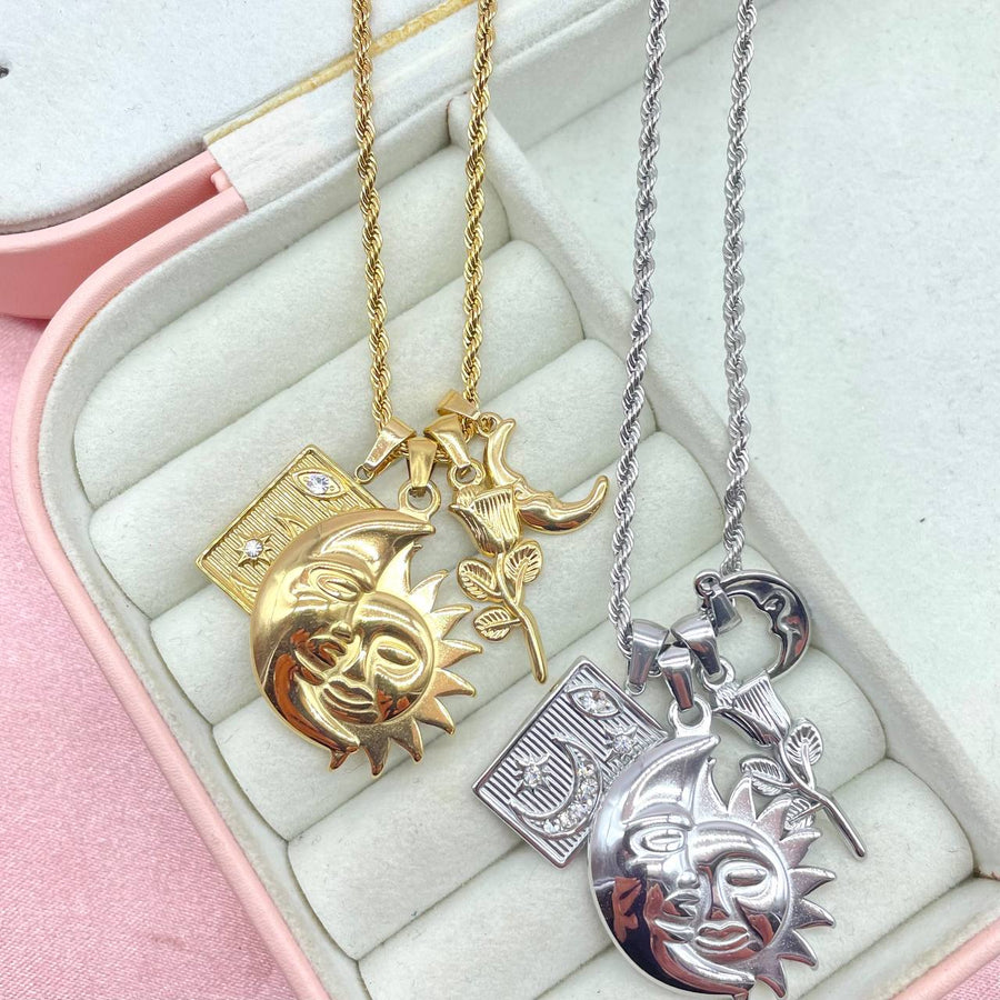 Collana sun and moon