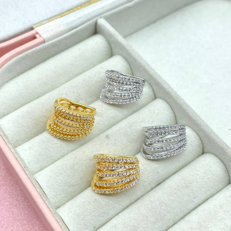 Mono ear cuff multi bril