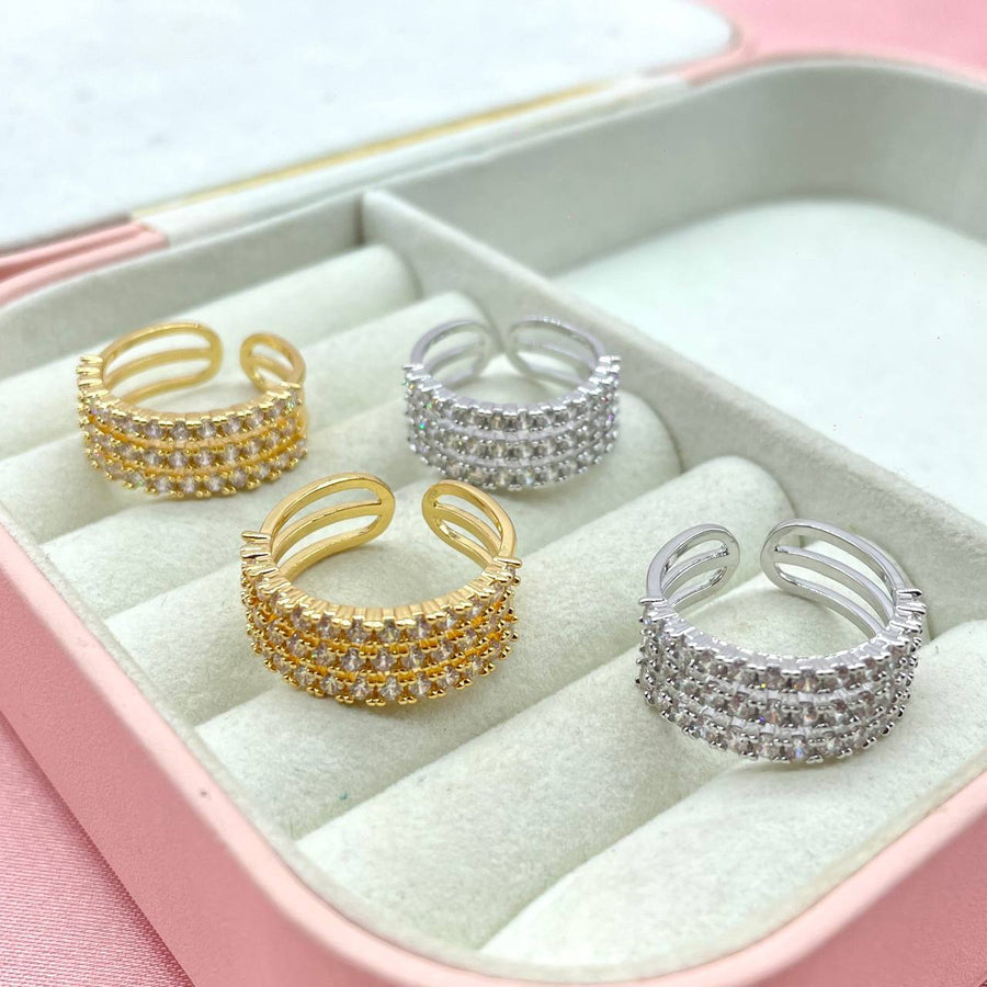 Anello regolabile triple bril
