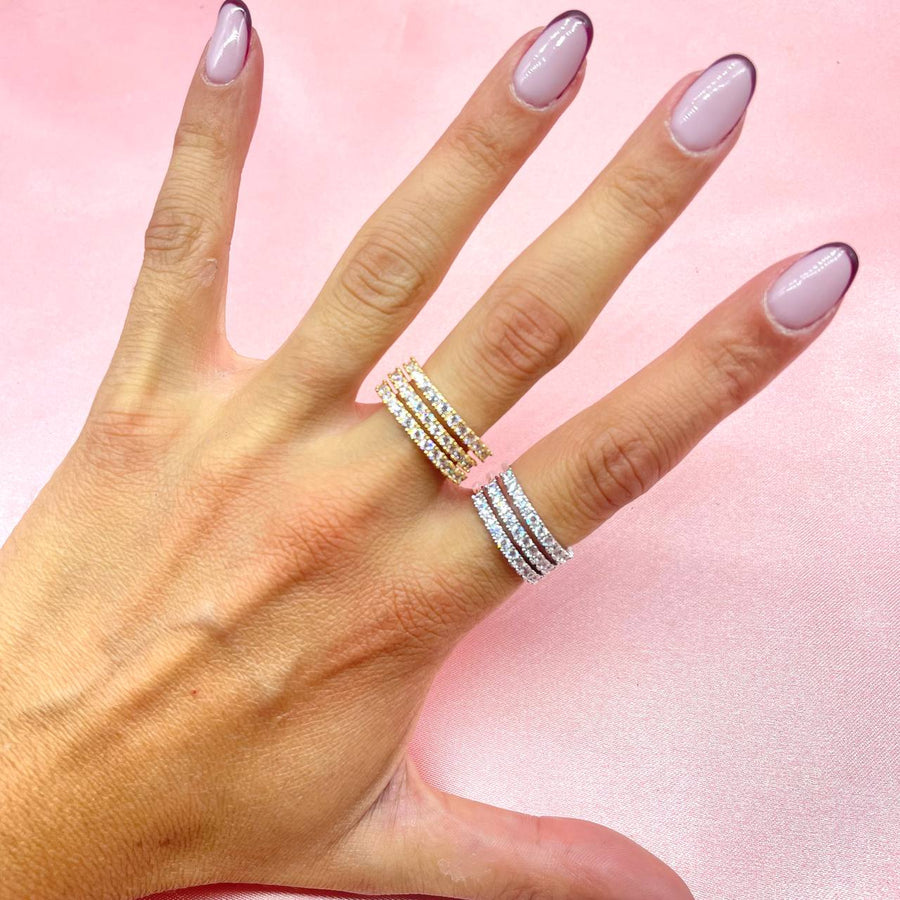 Anello regolabile triple bril