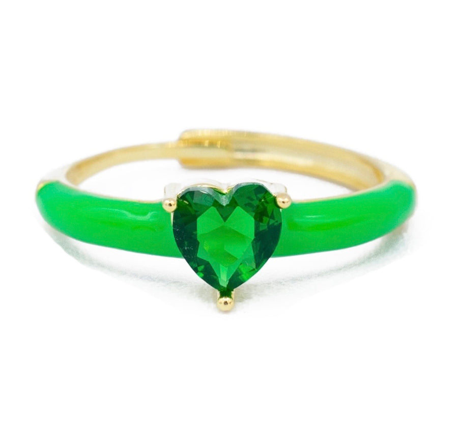 Anello regolabile love colour in argento 925