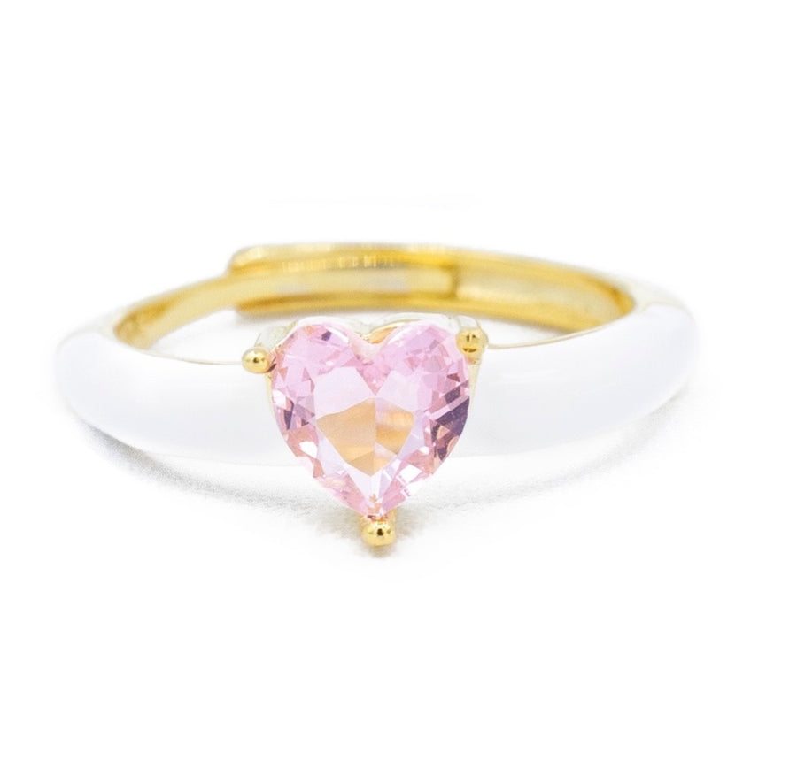 Anello regolabile love colour in argento 925