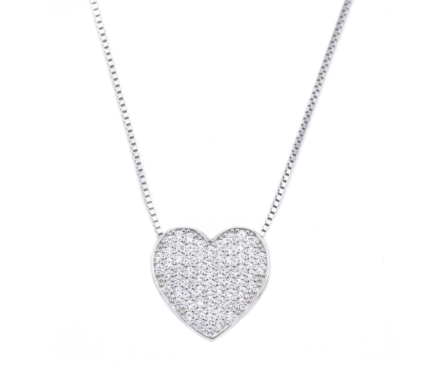 Collana cuore brill in argento 925
