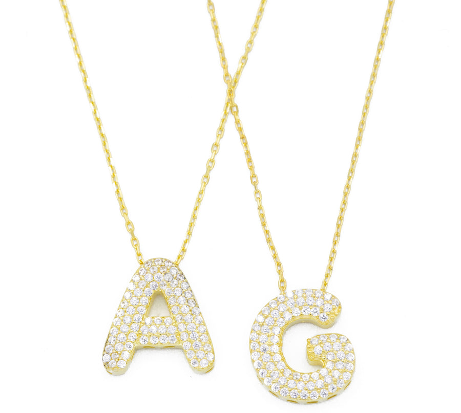 Collana iniziale brill in argento 925