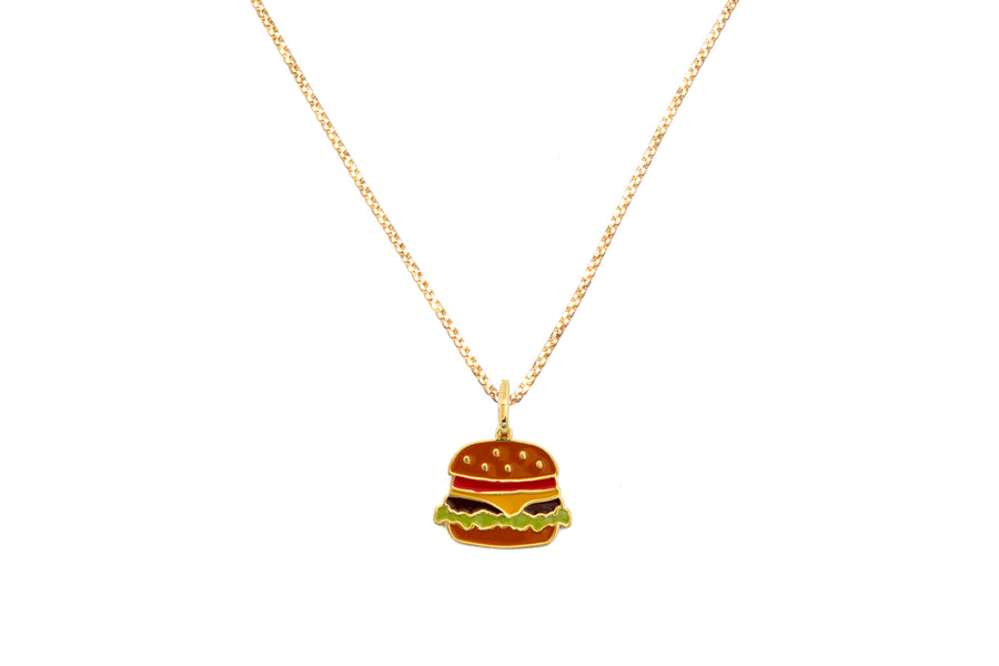 Collana burger in argento 925