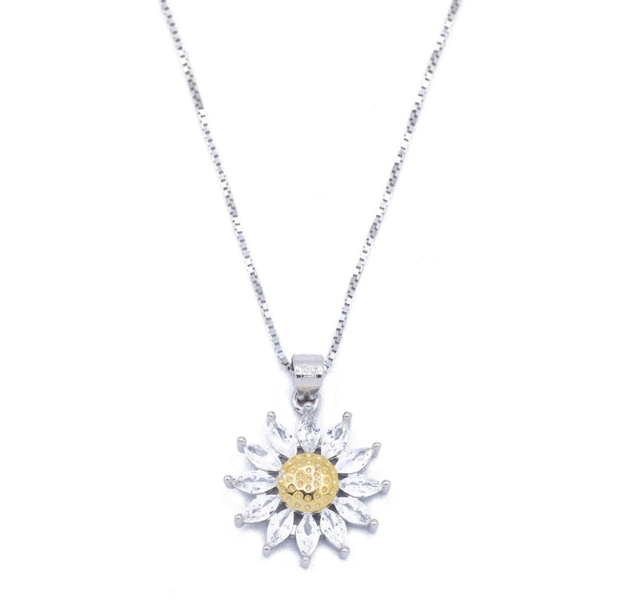 Collana margherita in argento 925