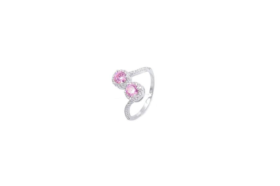 Anello regolabile double ball bril colour in argento 925