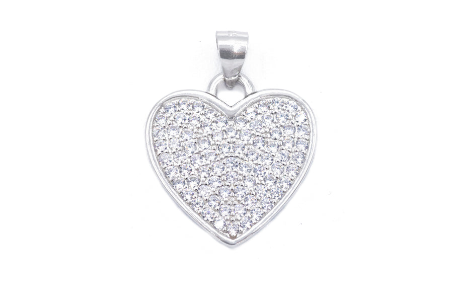 Collana con ciondolo cuore simply bril in argento 925