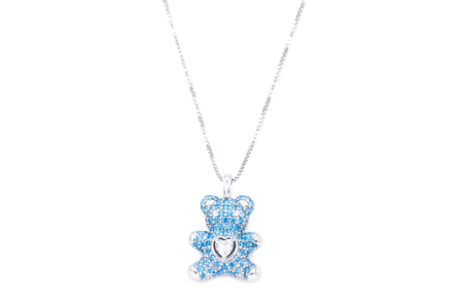 Collana con teddy in argento 925