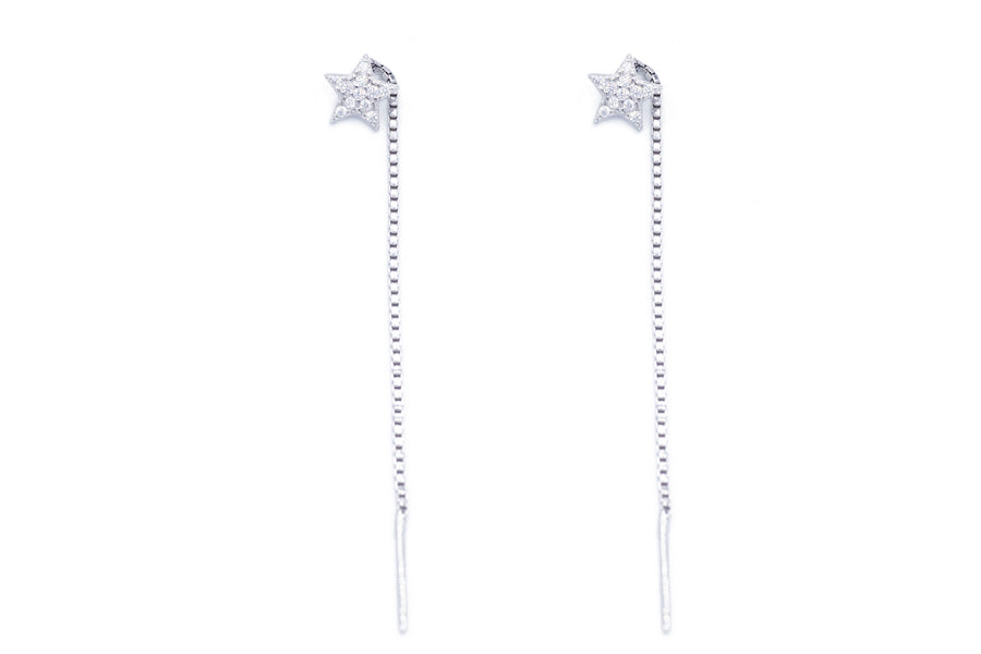 Orecchini pendenti loveli star in argento 925