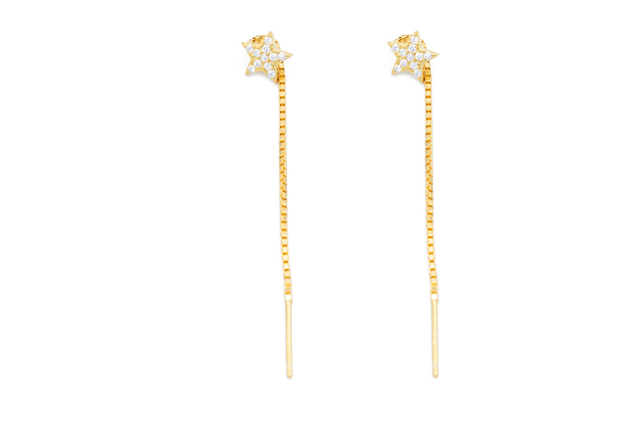 Orecchini pendenti loveli star in argento 925