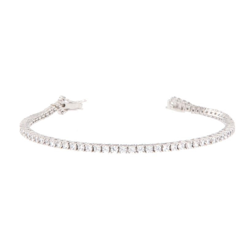 Bracciale tennis in argento 925 con chiusura tradizionale