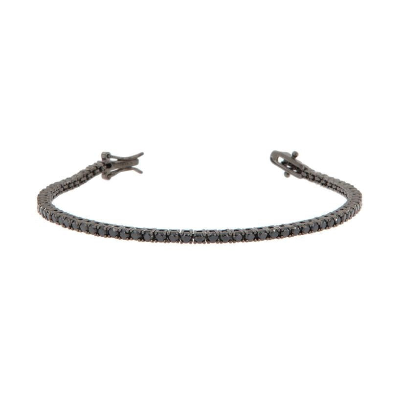 Bracciale tennis in argento 925 con chiusura tradizionale