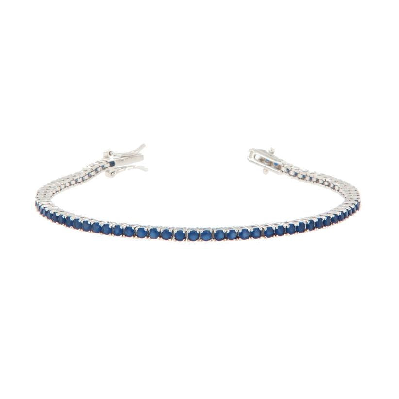 Bracciale tennis in argento 925 con chiusura tradizionale