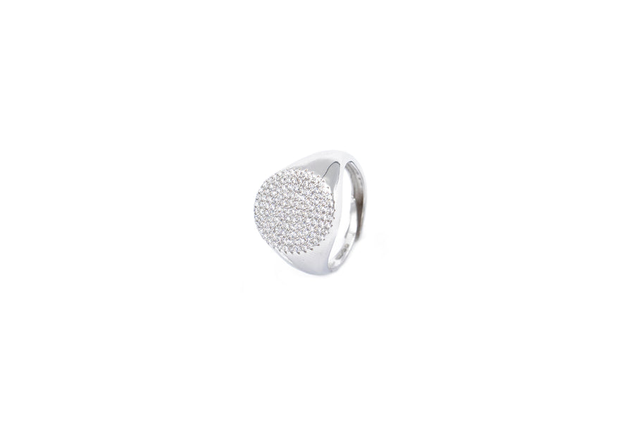 Anello regolabile chevalier circle da mignolo in argento 925