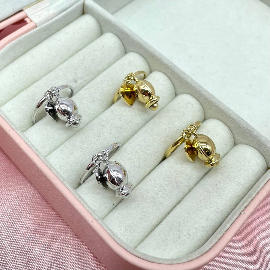 ANELLO ACCIAIO REGOLABILE GLASSA INTRECCIO - Nuvola Bijoux ANELLO ACCIAIO REGOLABILE GLASSA INTRECCIO - Nuvola Bijoux