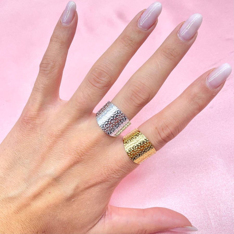 PAURO Donna Acciaio Inossidabile Anello Personalizzato PAURO Donna Acciaio Inossidabile Anello Personalizzato