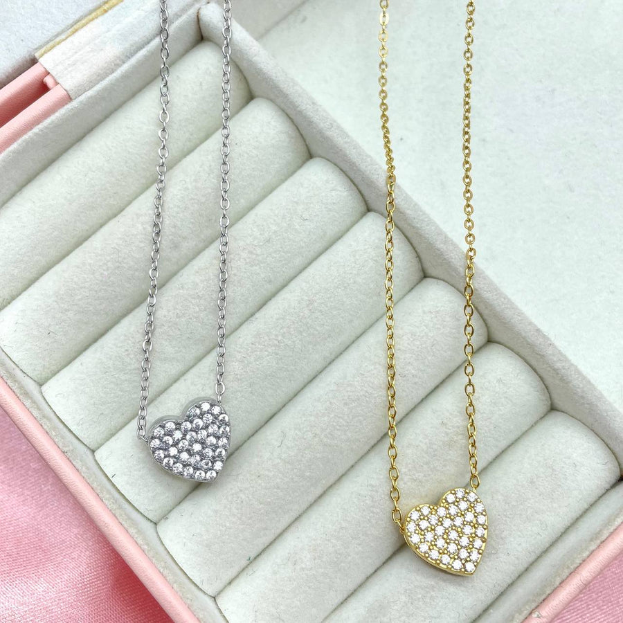 Collana choker cuore bril