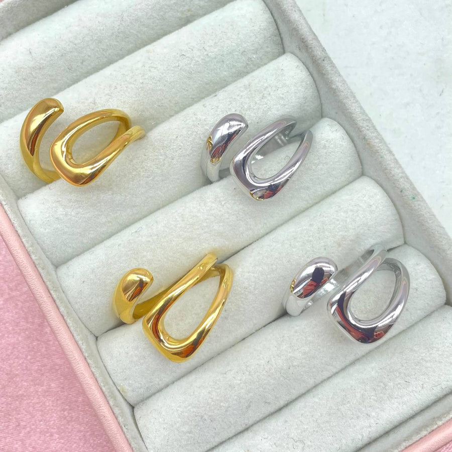 Anello regolabile asimmetric vintage