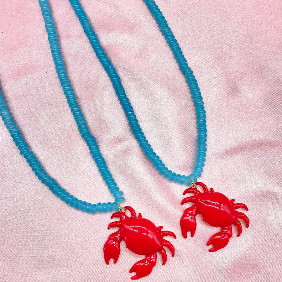 Collana turchese con granchio