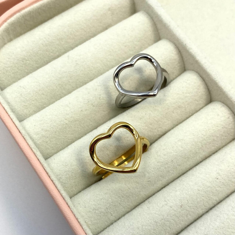 Anello regolabile cuore simply - iride bijoux e accessori