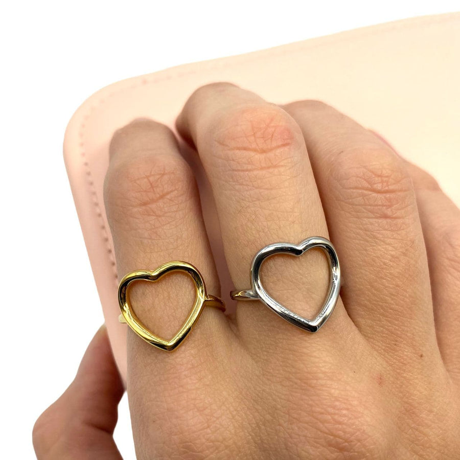 Anello regolabile cuore simply - iride bijoux e accessori