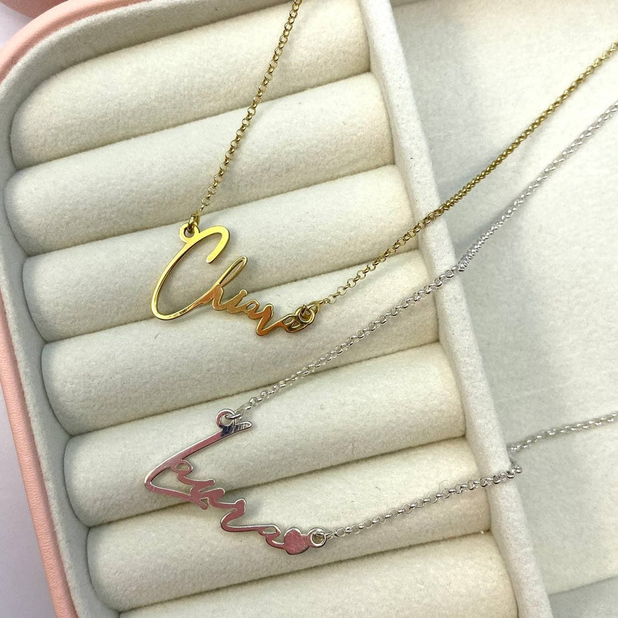 Stylized luxury name necklace – Iride Shop Accessori da Donna