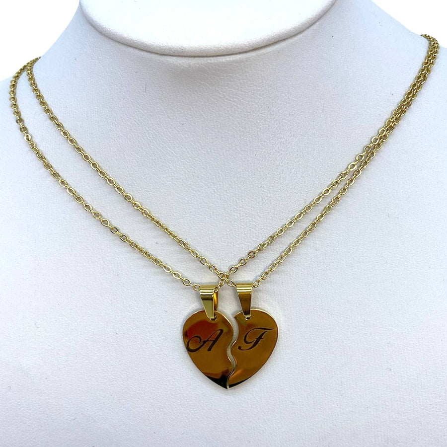 Collana con ciondolo cuore e gruppo vere perle - Gioielli - Collan Collana con ciondolo cuore e gruppo vere perle - Gioielli - Collan