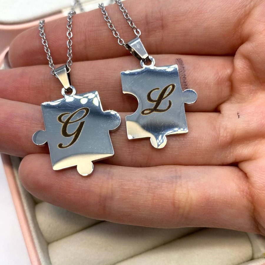 Collana con ciondolo a forma di nota musicale con puzzle personalizzato coppia amanti amicizia set collana puzzle gioielli di corrispondenza Collana con ciondolo a forma di nota musicale con puzzle personalizzato coppia amanti amicizia set collana puzzle gioielli di corrispondenza