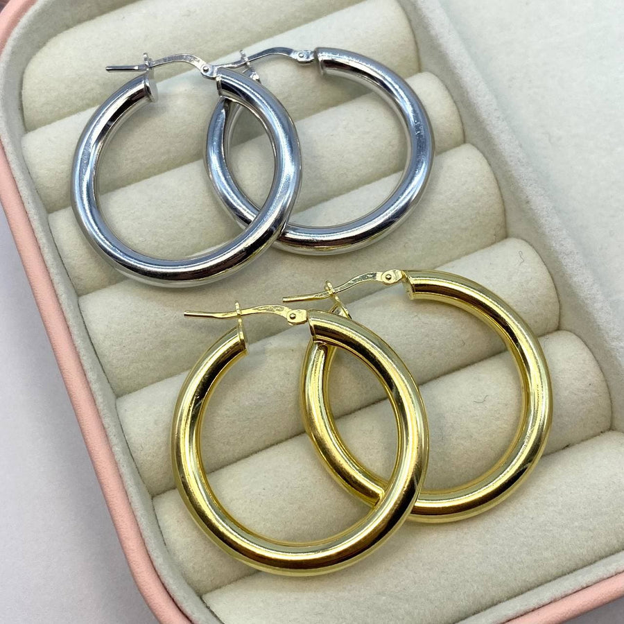 Cerchi simply in argento 925 - Iride shop - accessori donna