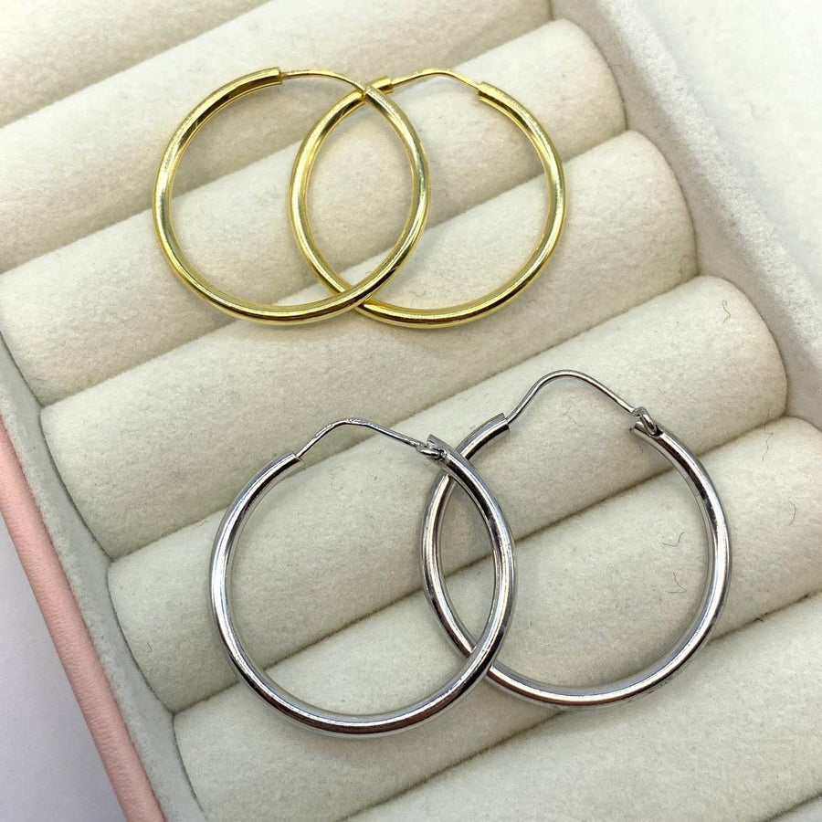 Cerchi slim in argento 925 - Iride shop - accessori donna