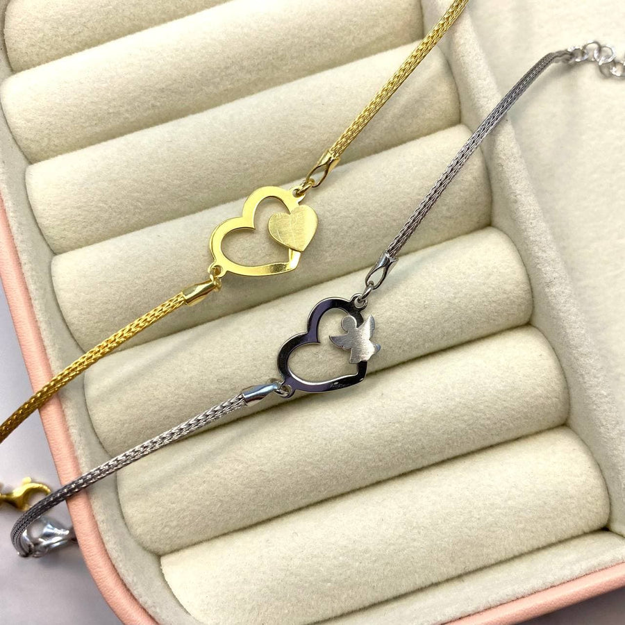 Bracciale luxury con cuore in argento 925 - Iride Shop - Accessori da Donna
