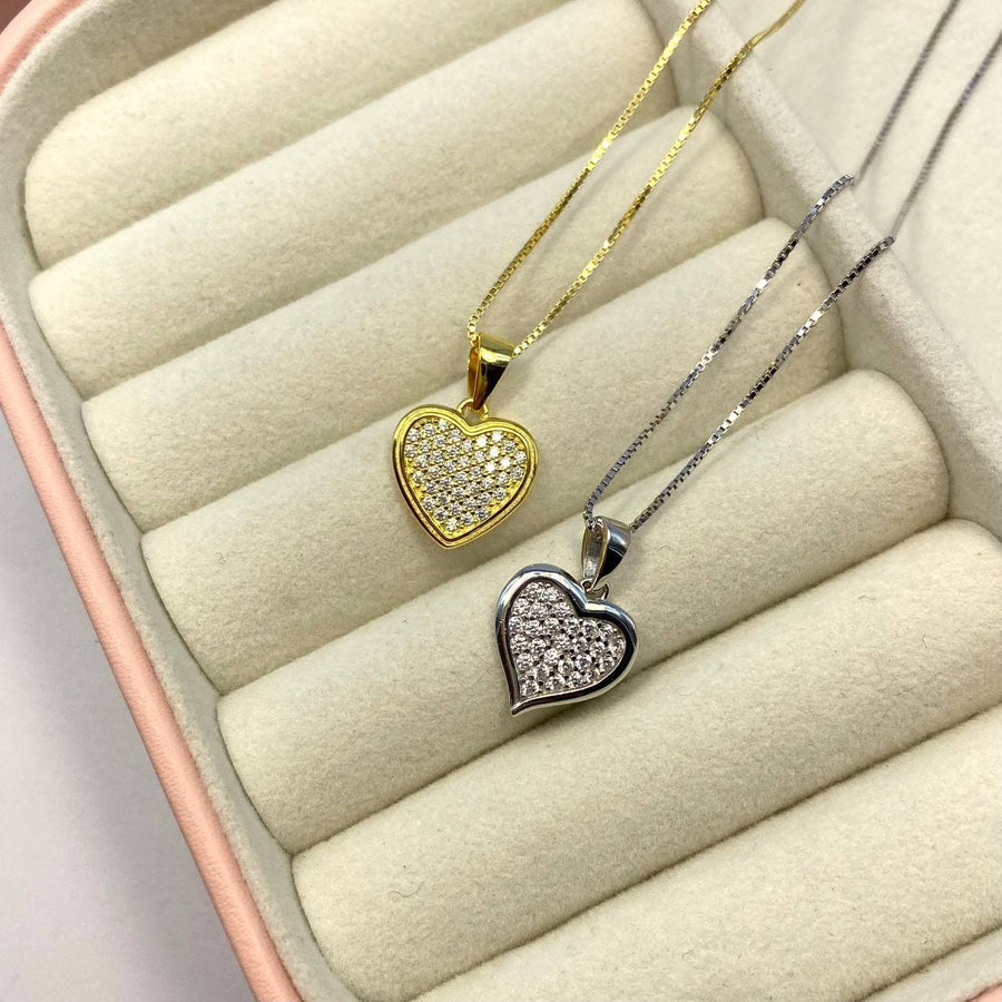 Collana con cuore simply in argento 925 - Iride Shop - Accessori da Donna