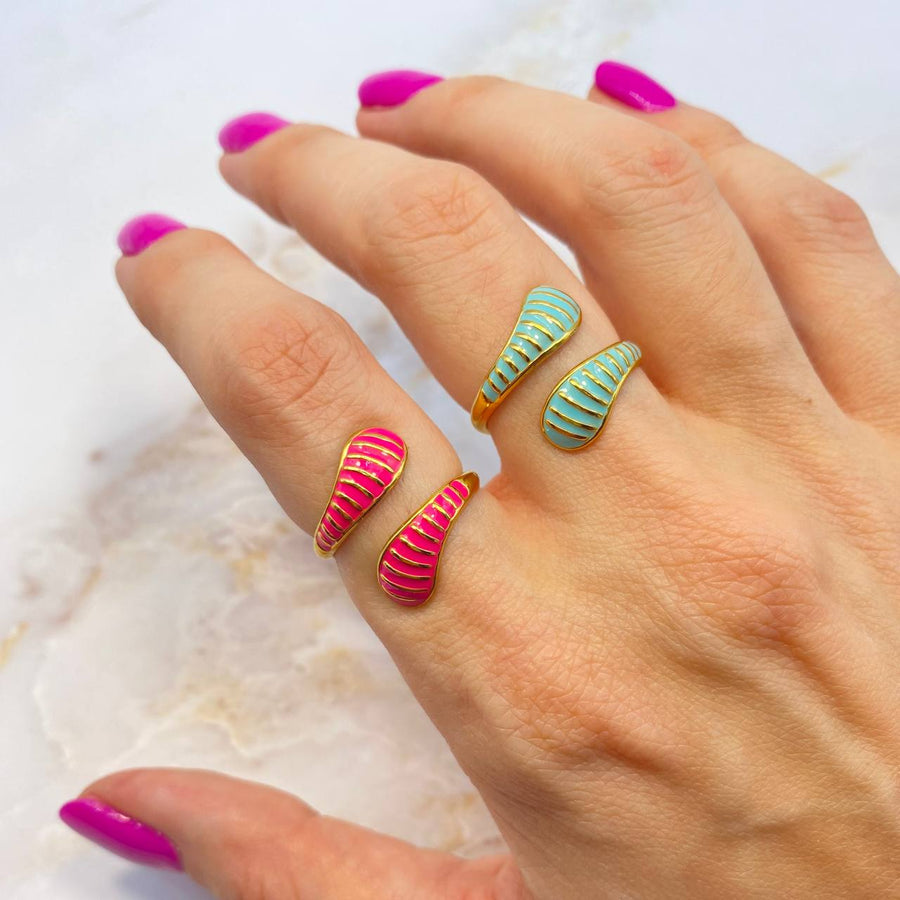 Adjustable double color ring
