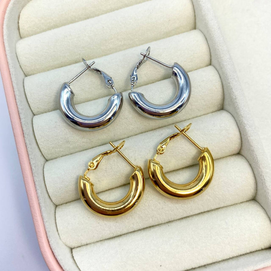 Simply circle earrings