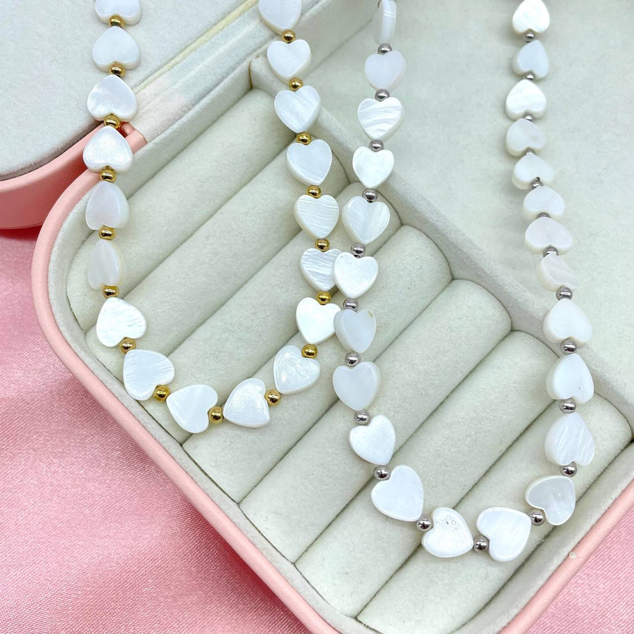 Stradivarius - Portachiavi Grigio Con Charm A Forma Di Cuore In Perline - Foto 1